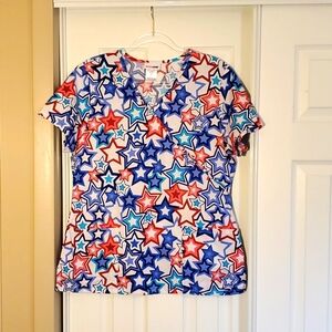 Scrub Top Sz Med